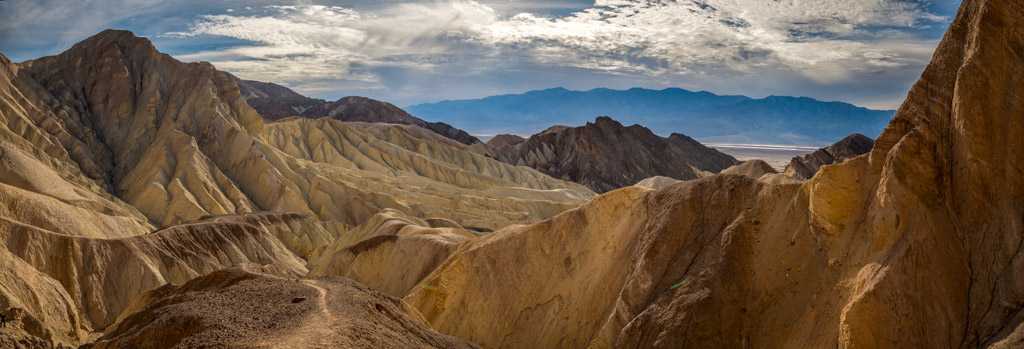 The view from the end of the Red Cathedral  Trail in Golden Canyon